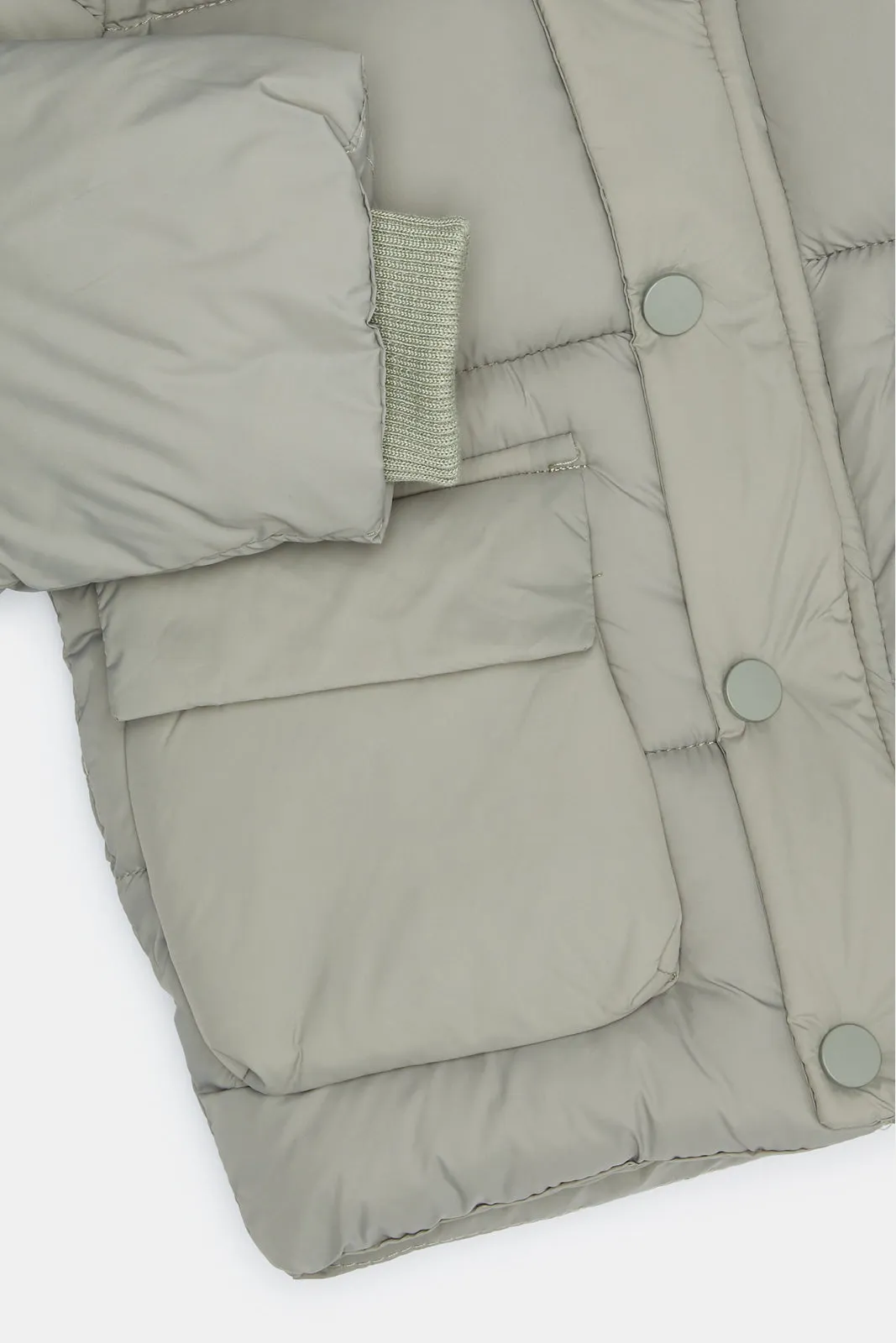 Infant Boys Green Hooded Jacket sold by Redtag product image thumbnail 3