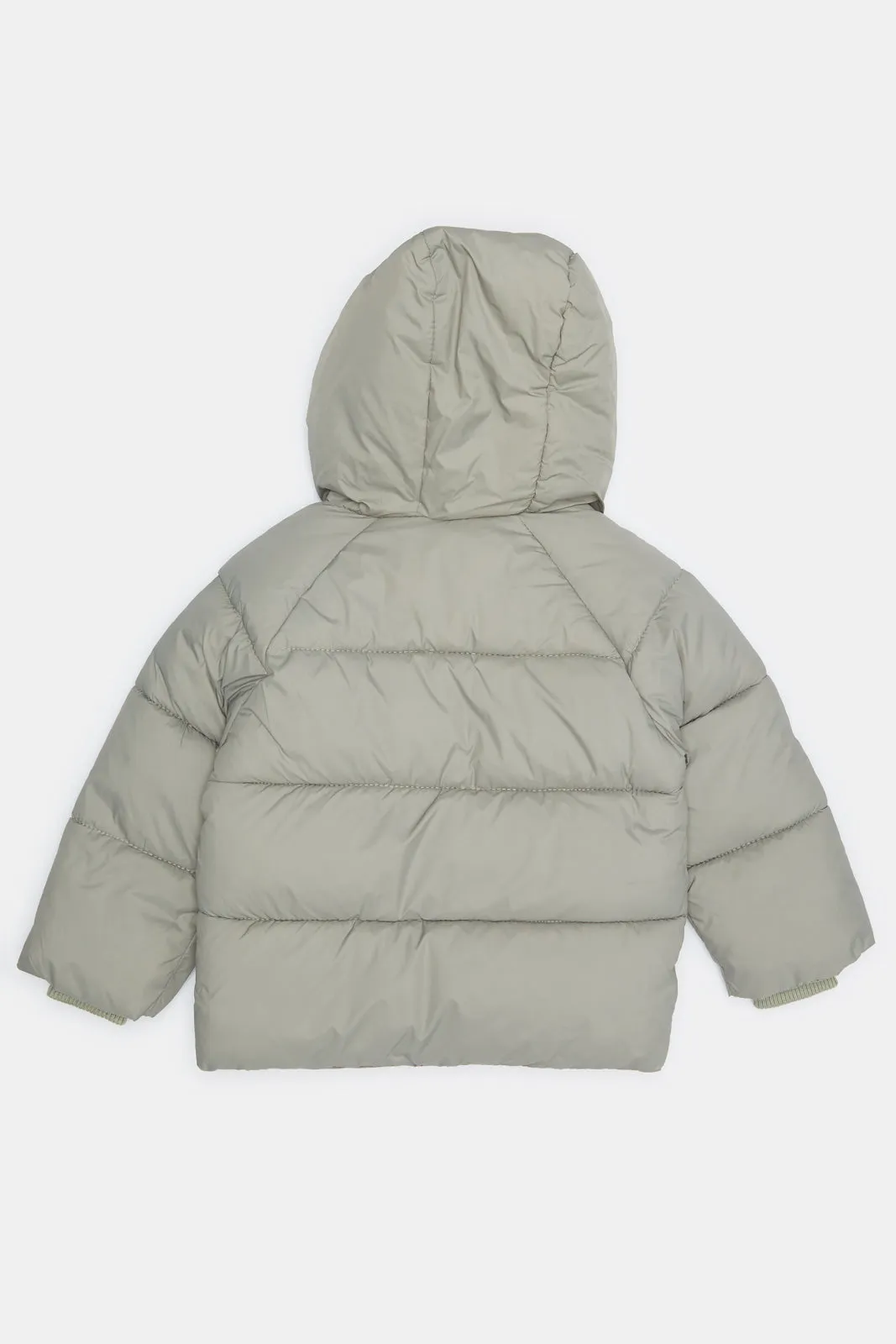 Infant Boys Green Hooded Jacket sold by Redtag product image thumbnail 4