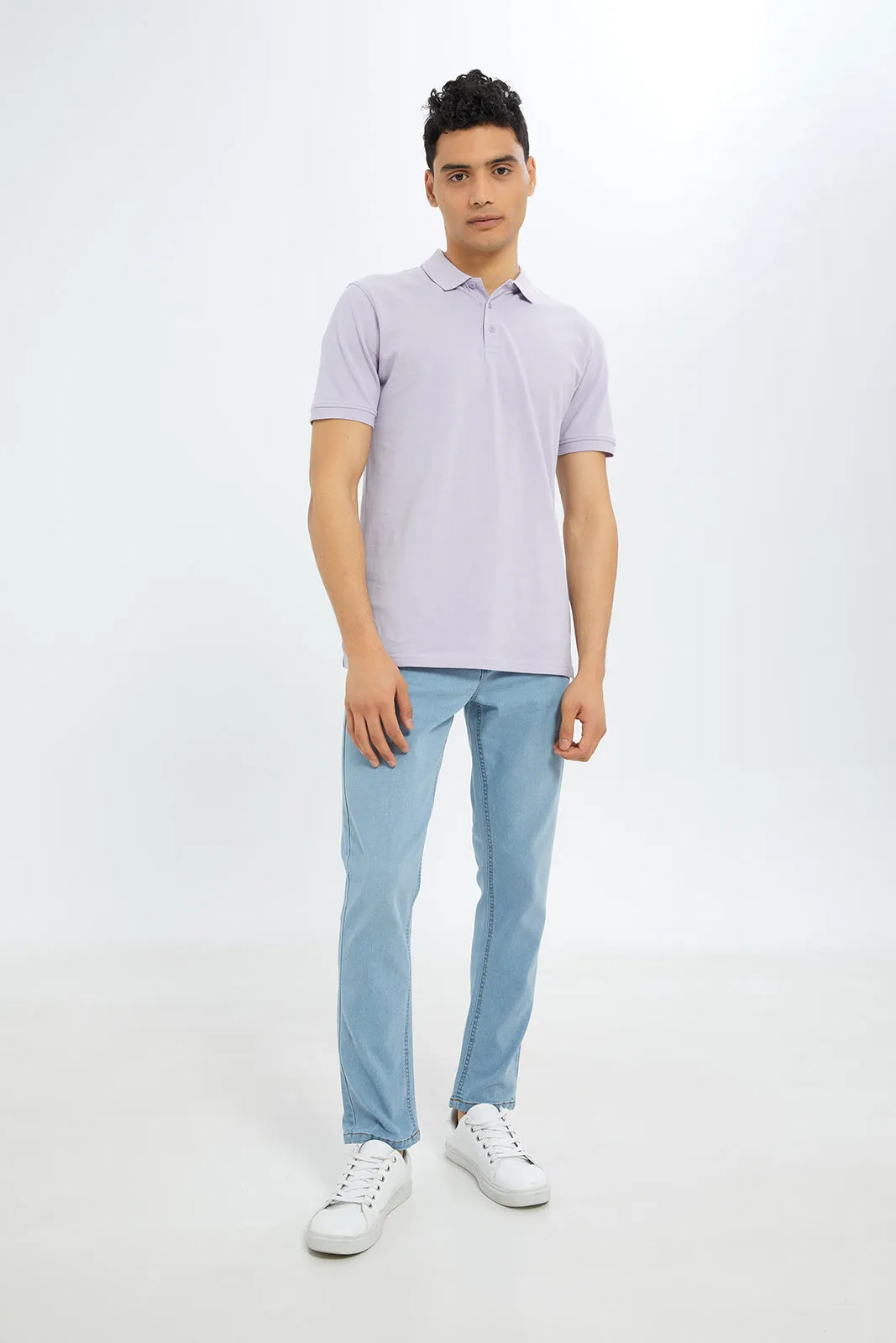 Men Blue 5-Pockets Slim Fit Jean sold by Redtag product image thumbnail 2