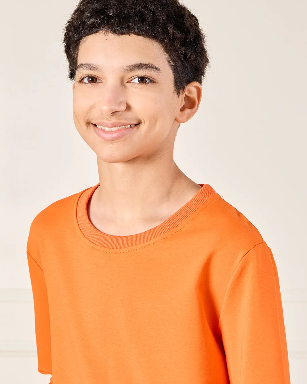 Senior Boys Orange Printed Sweatshirt sold by Redtag product image thumbnail 4