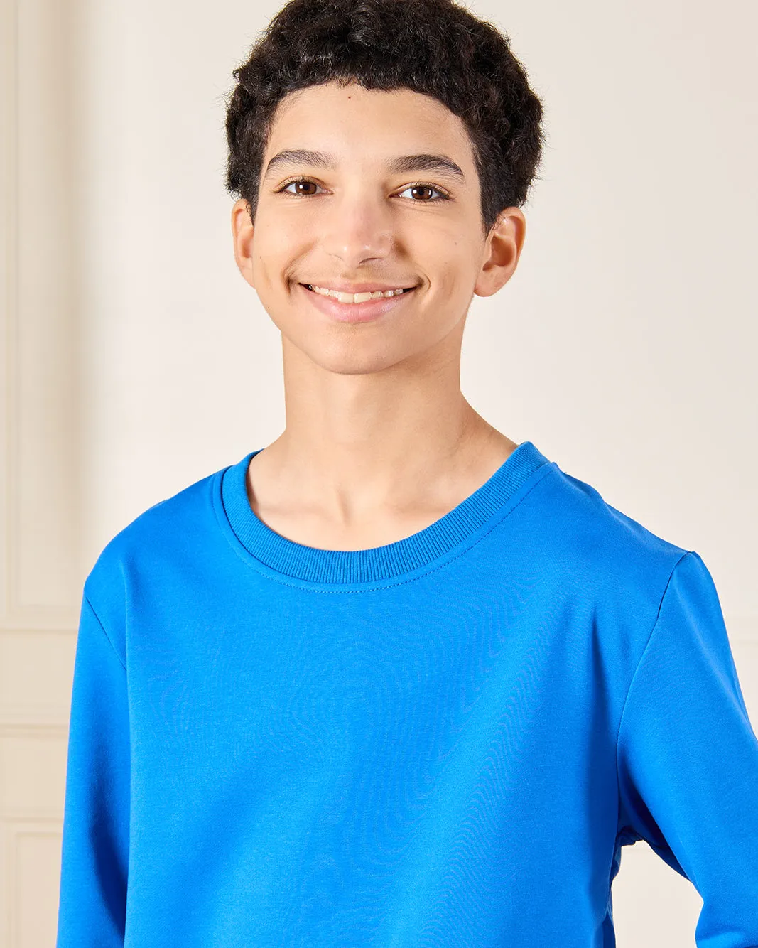 Senior Boys Blue Printed Sweatshirt sold by Redtag product image thumbnail 4