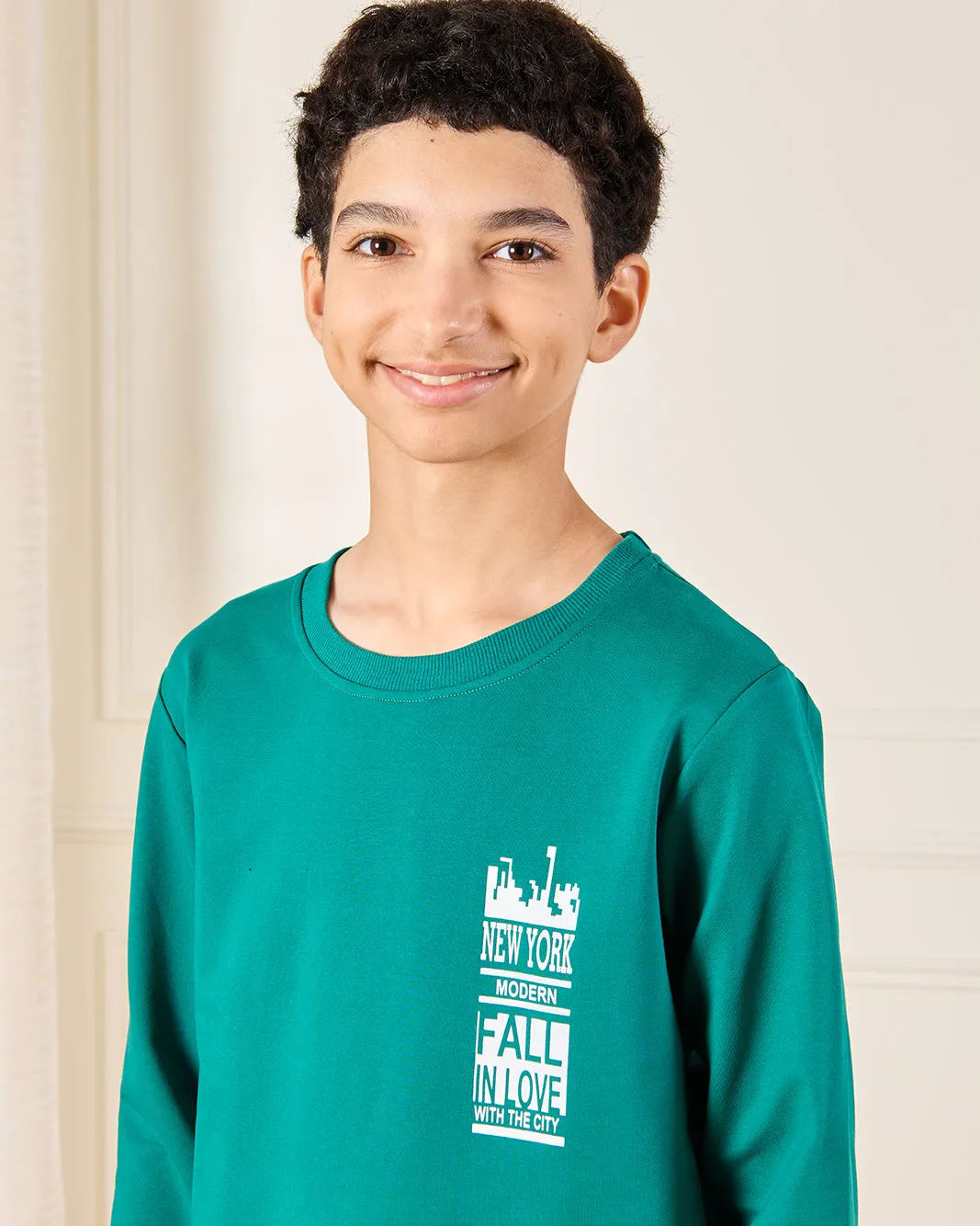 Senior Boys Green Printed T-Shirt sold by Redtag product image thumbnail 4