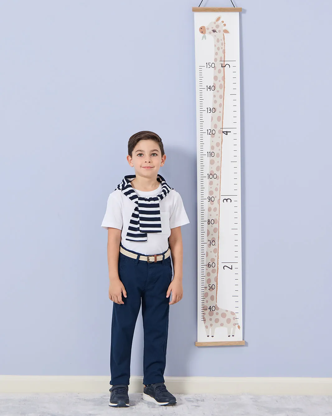 Boys Navy Dobby Belted Trousers sold by Redtag product image thumbnail 5