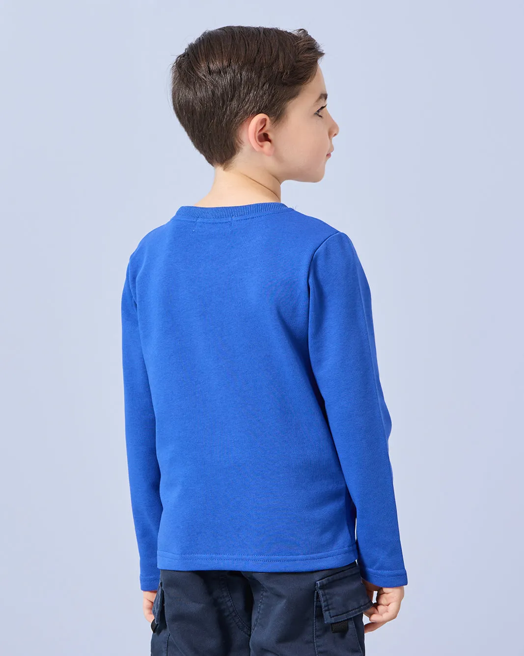 Boys Blue Printed T-Shirt sold by Redtag product image thumbnail 3
