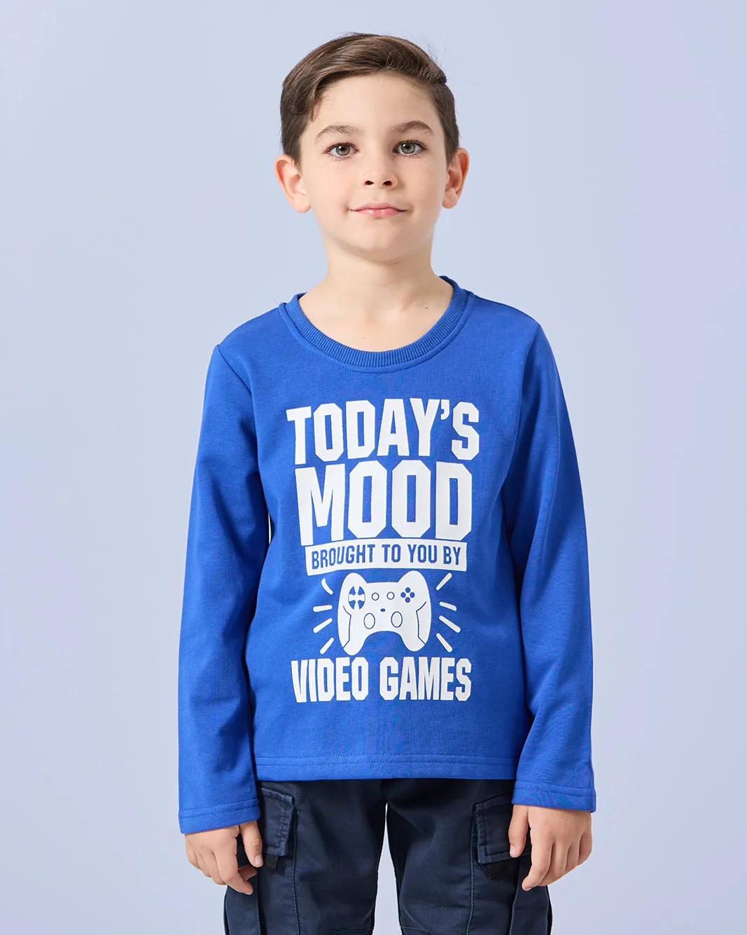 Boys Blue Printed T-Shirt sold by Redtag