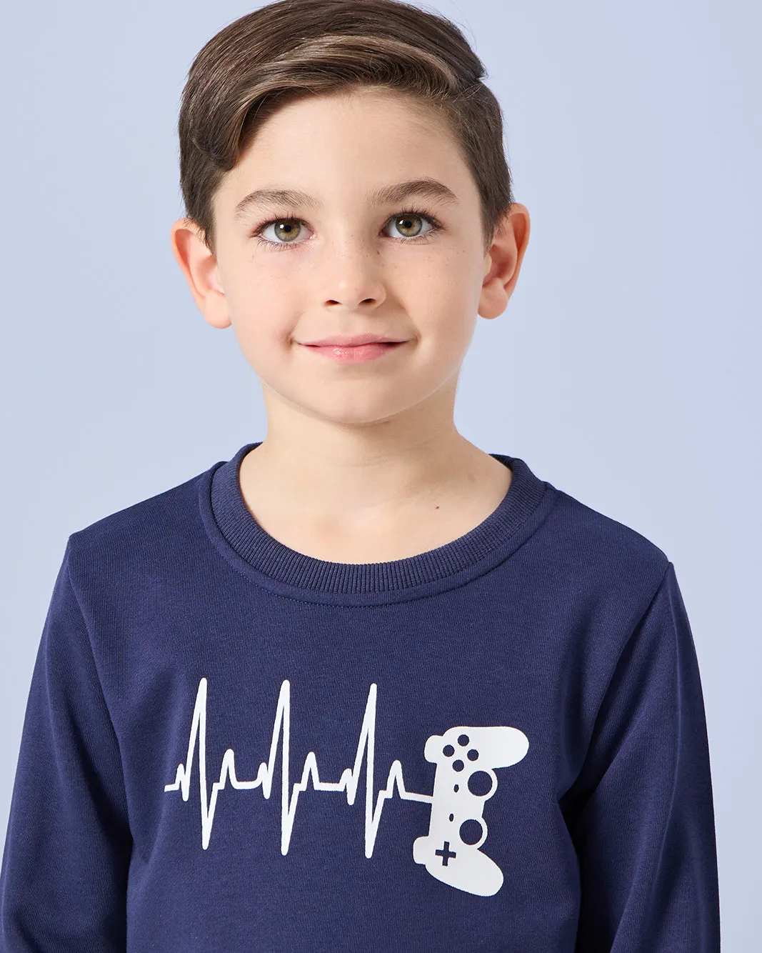 Boys Navy Printed T-Shirt sold by Redtag product image thumbnail 4