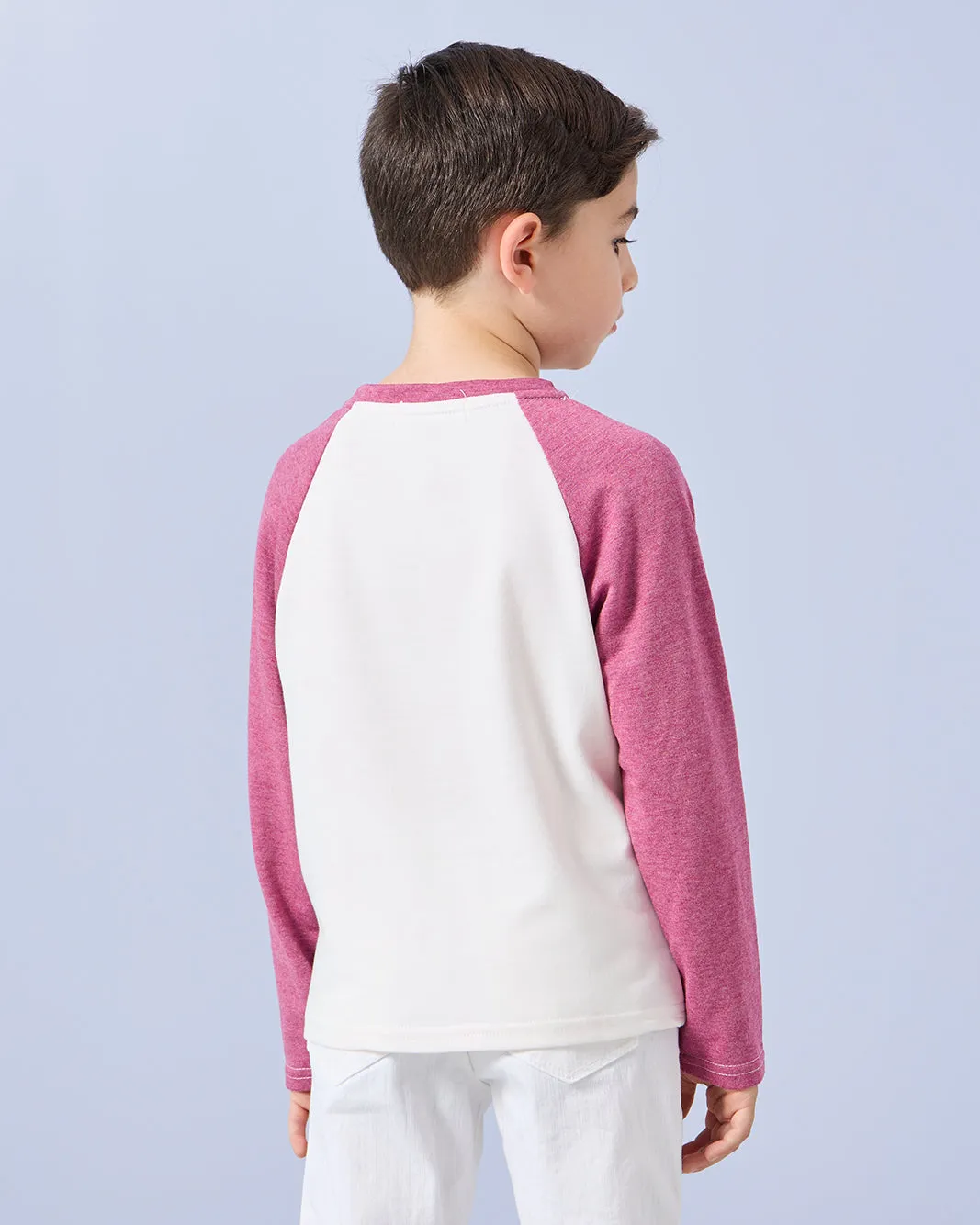 Boys Burgundy Reglan T-Shirt sold by Redtag product image thumbnail 3