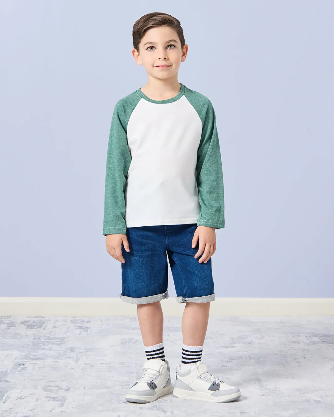 Boys Green Reglan T-Shirt sold by Redtag product image thumbnail 2