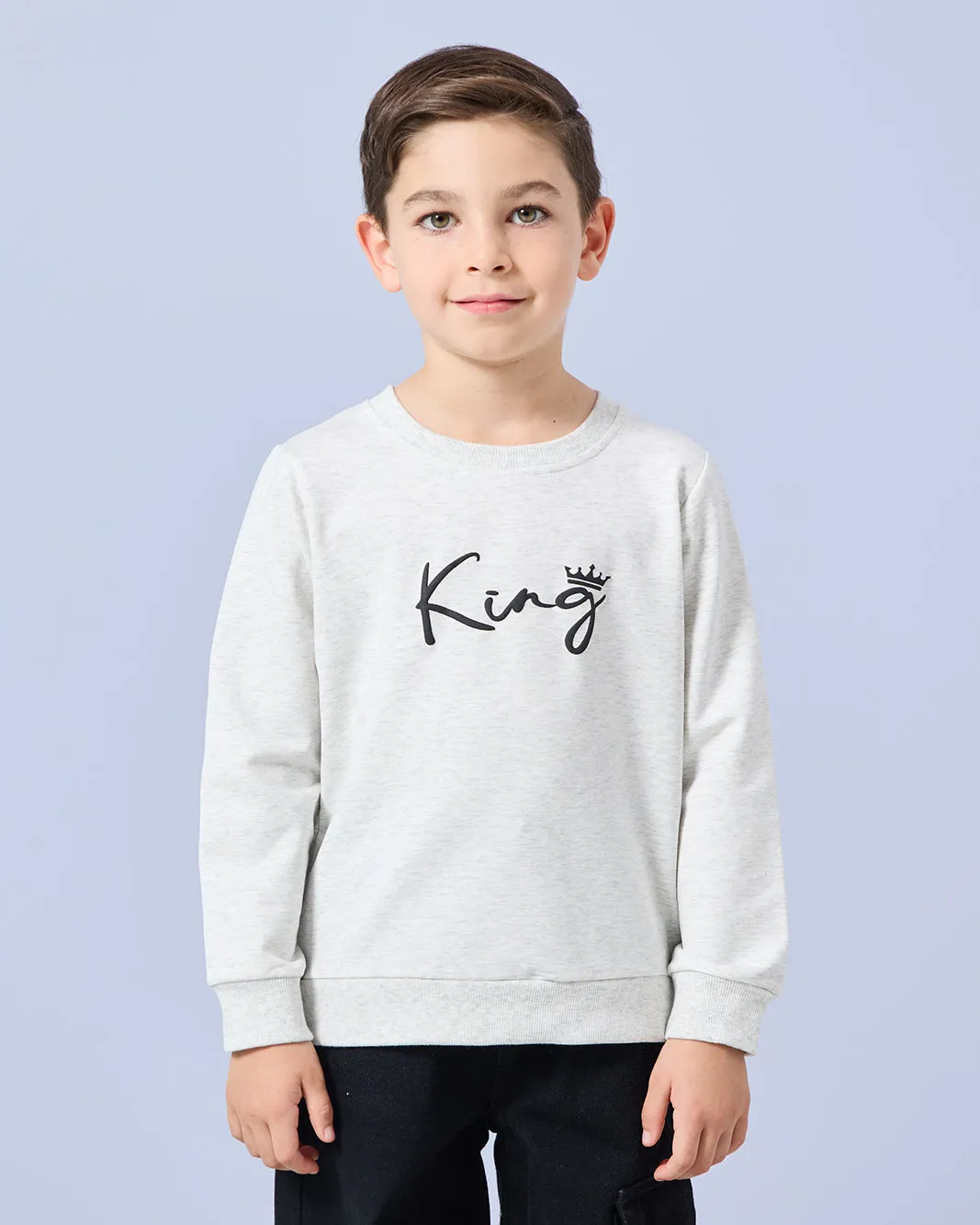 Boys Grey Printed T-Shirt sold by Redtag