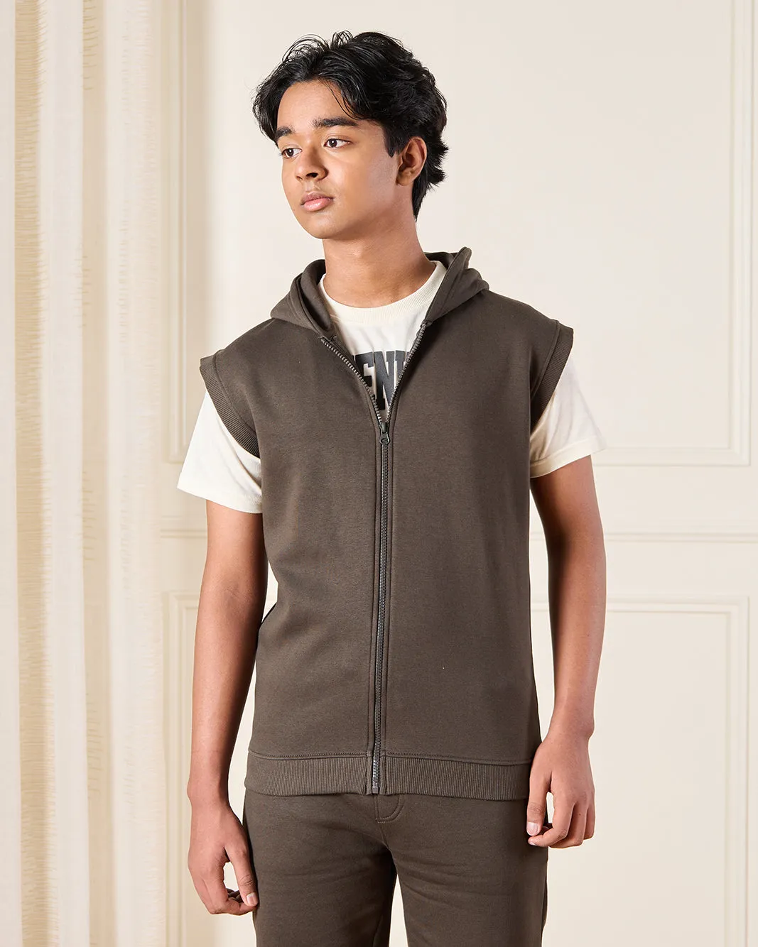 Senior Boys Brown And Ivory Casual Set (3 Piece) sold by Redtag product image thumbnail 2