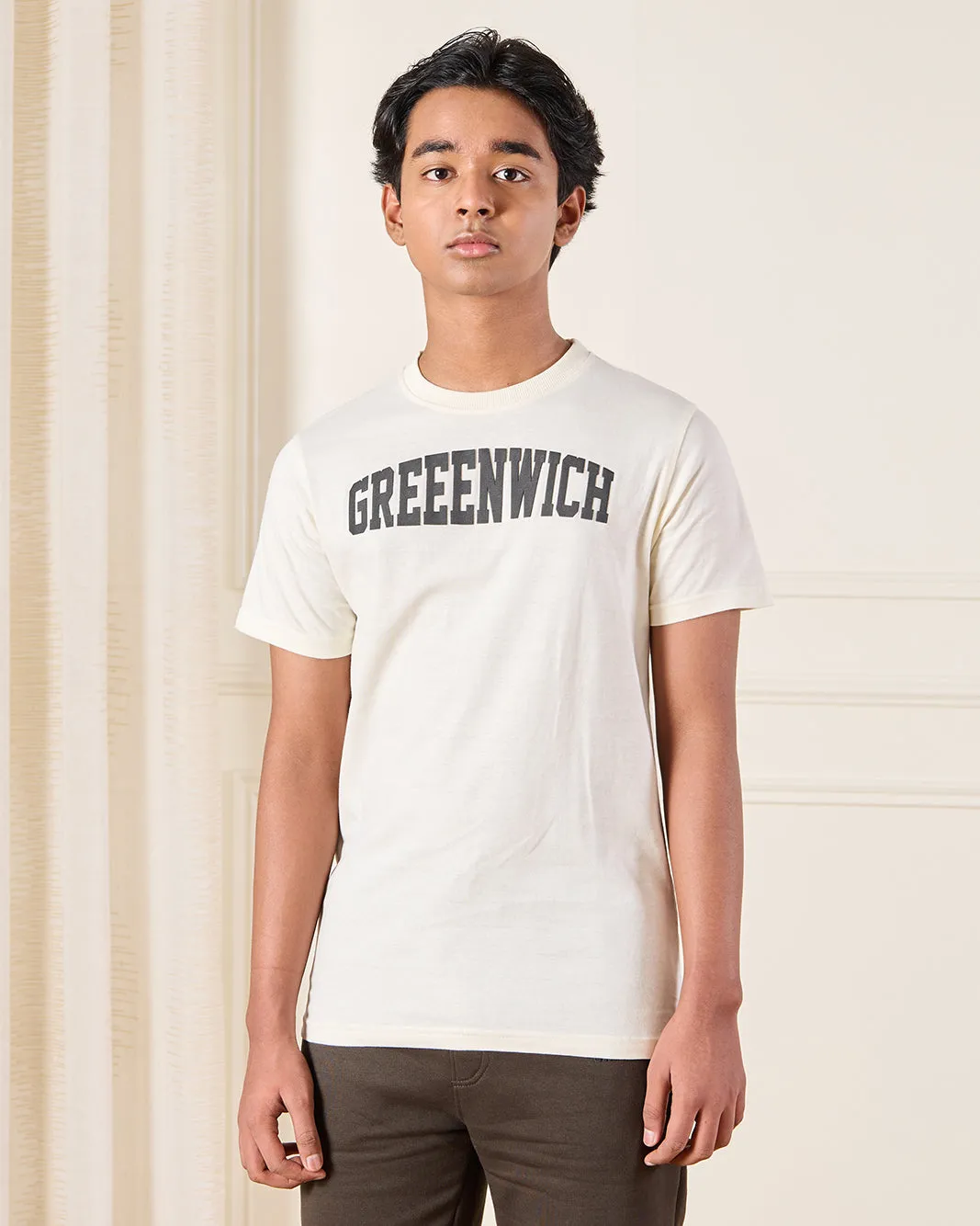 Senior Boys Brown And Ivory Casual Set (3 Piece) sold by Redtag product image thumbnail 3