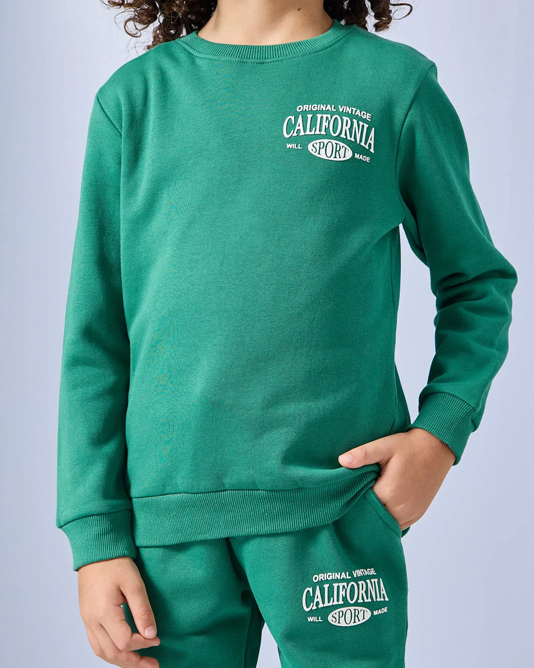 Boys Green Printed Casual Jogger Set (2 Piece) sold by Redtag product image thumbnail 4