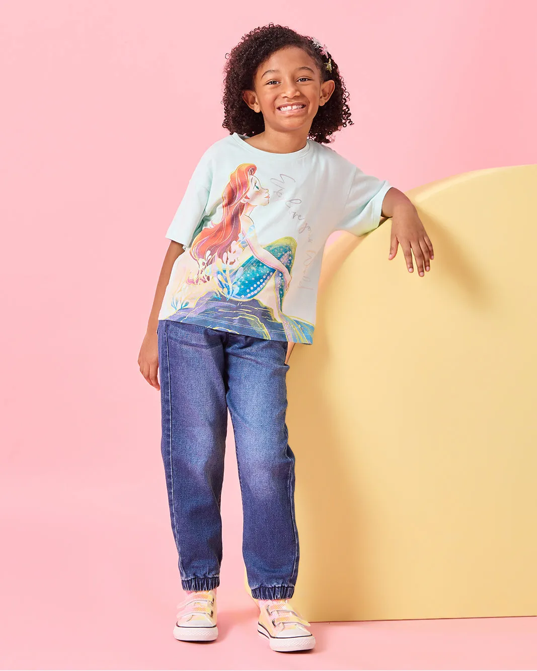 Girls Navy Frill Pocket Jog Fit Jeggings sold by Redtag product image thumbnail 2