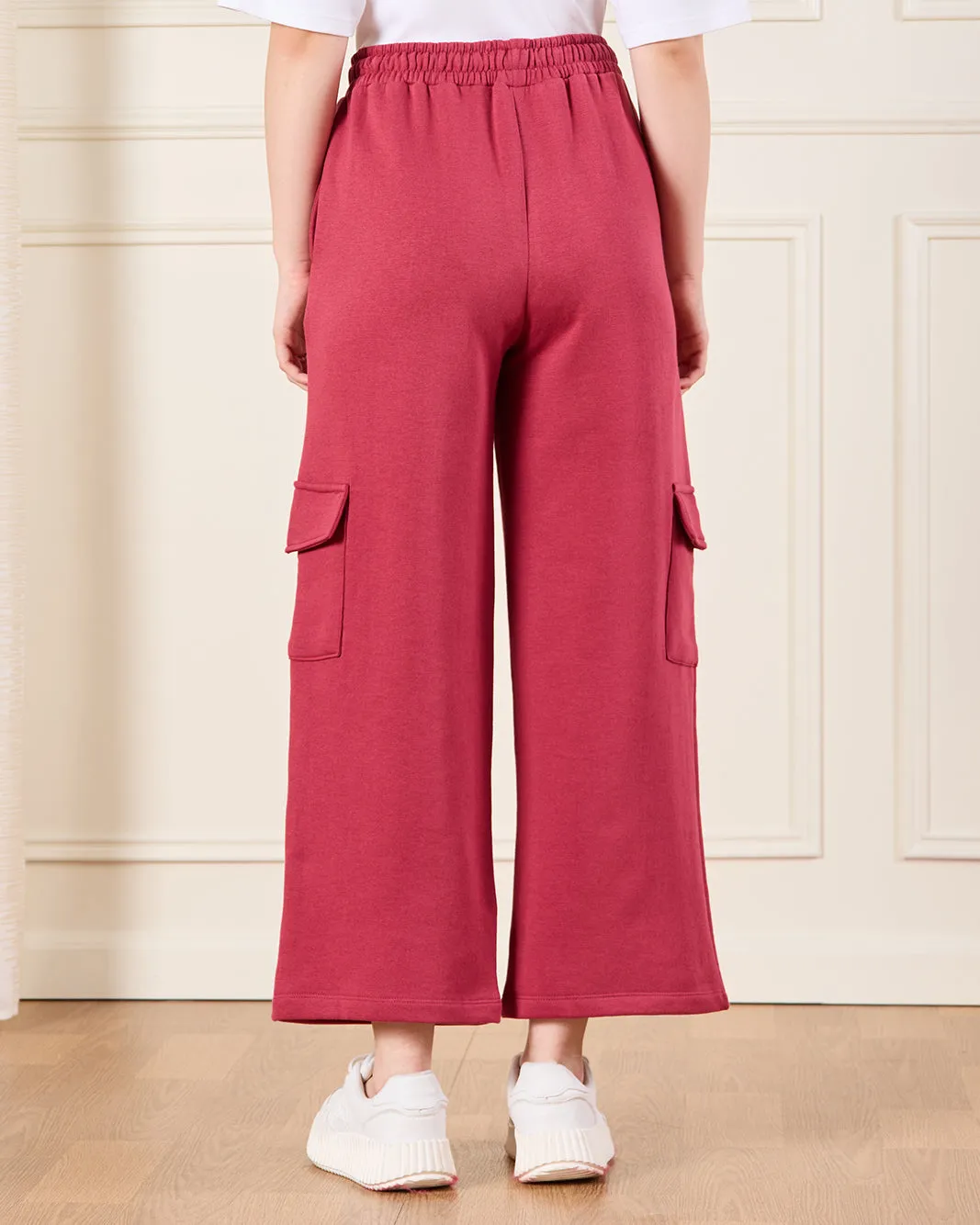 Senior Girls Burgundy Wide Leg Pants sold by Redtag product image thumbnail 3