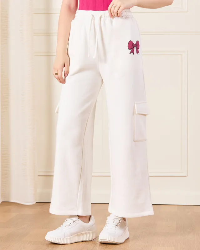 Senior Girls White Wide Leg Pants sold by Redtag