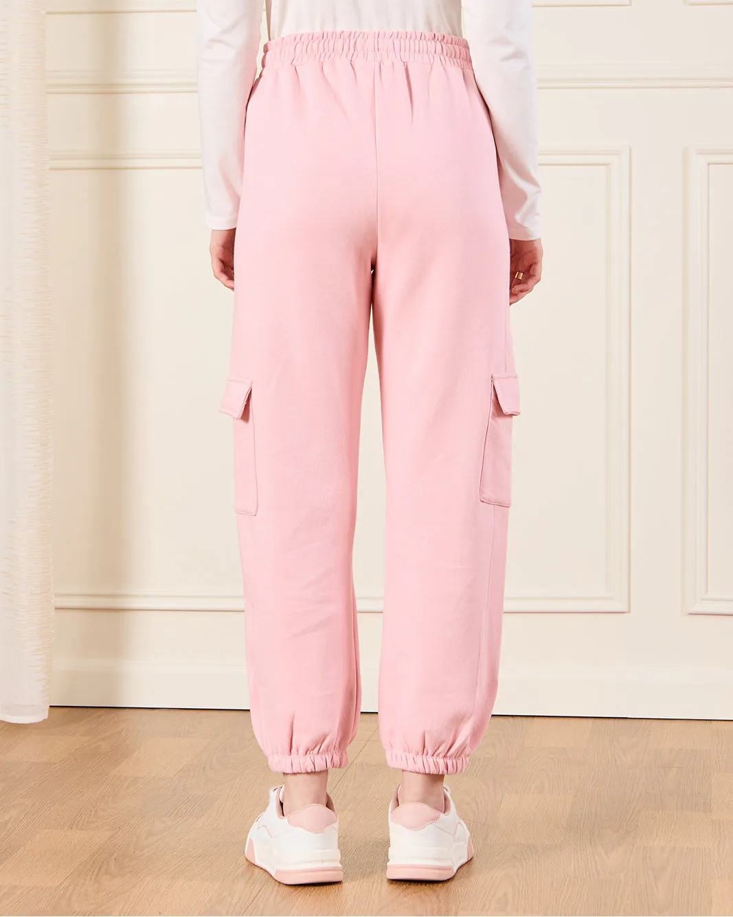 Senior Girls Pink Cargo Pocket Pants sold by Redtag product image thumbnail 3