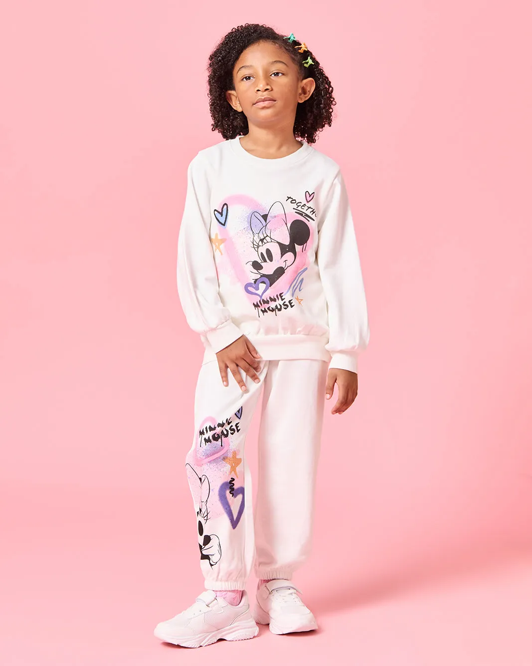 Girls Ivory Minnie Mouse Print Sweatshirt sold by Redtag product image thumbnail 2