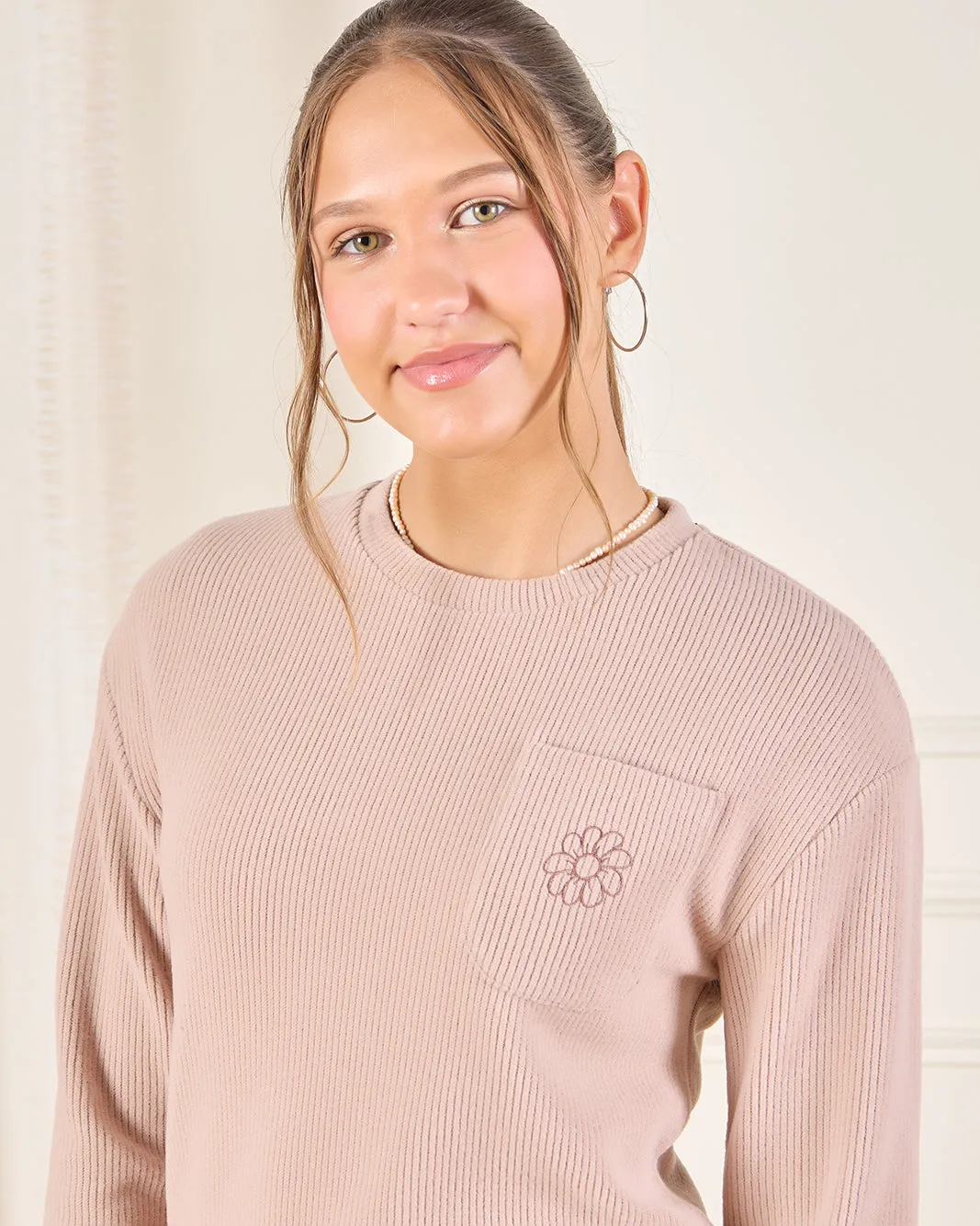 Senior Girls Brown Long Sleeve T-Shirt sold by Redtag product image thumbnail 4