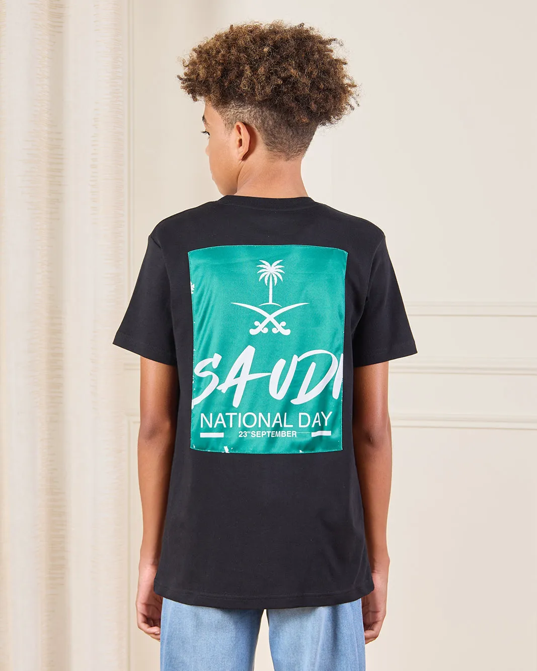 Senior Boys Black KSA Printed T-Shirt sold by Redtag product image thumbnail 3