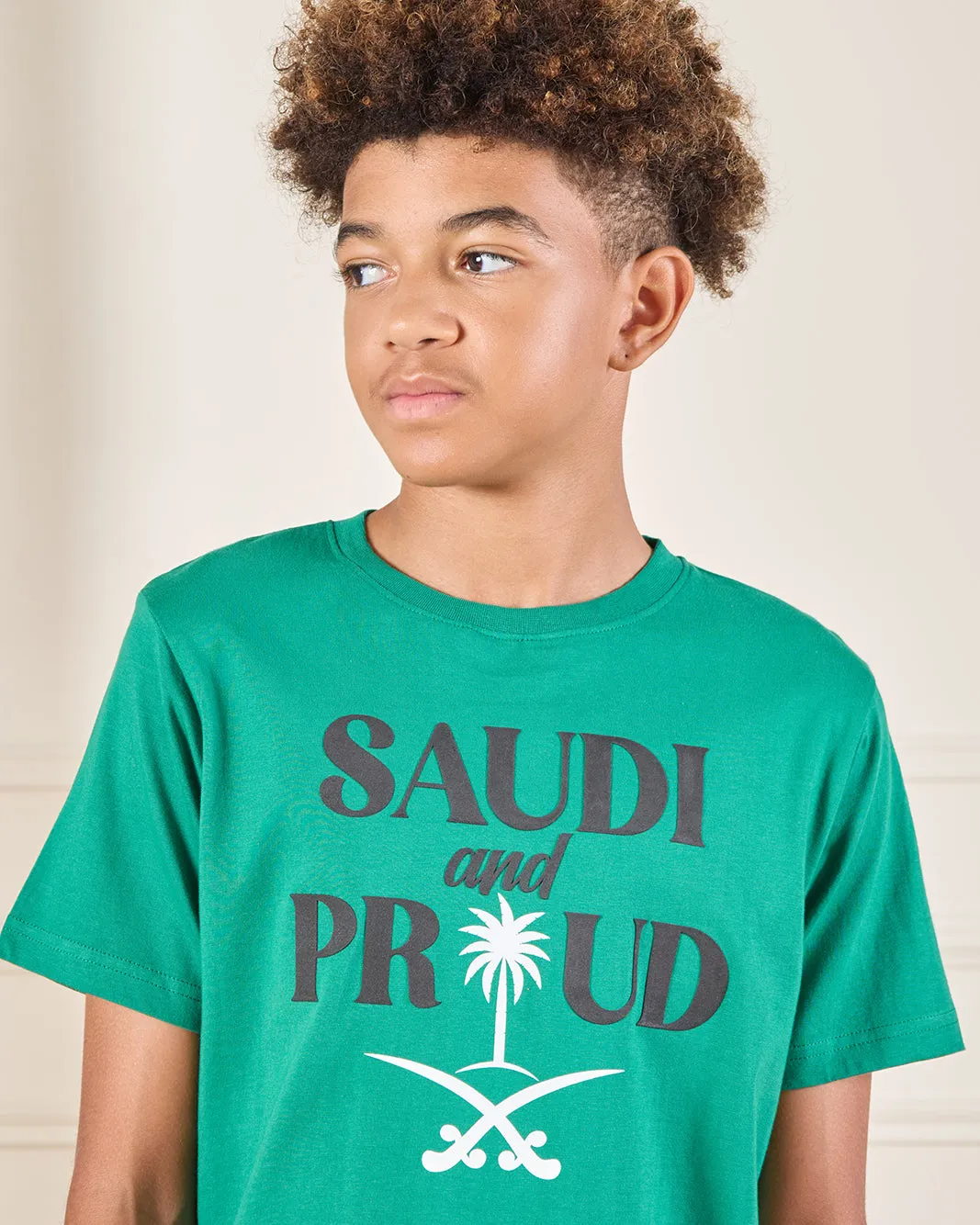 Senior Boys Green KSA Printed T-Shirt sold by Redtag product image thumbnail 4