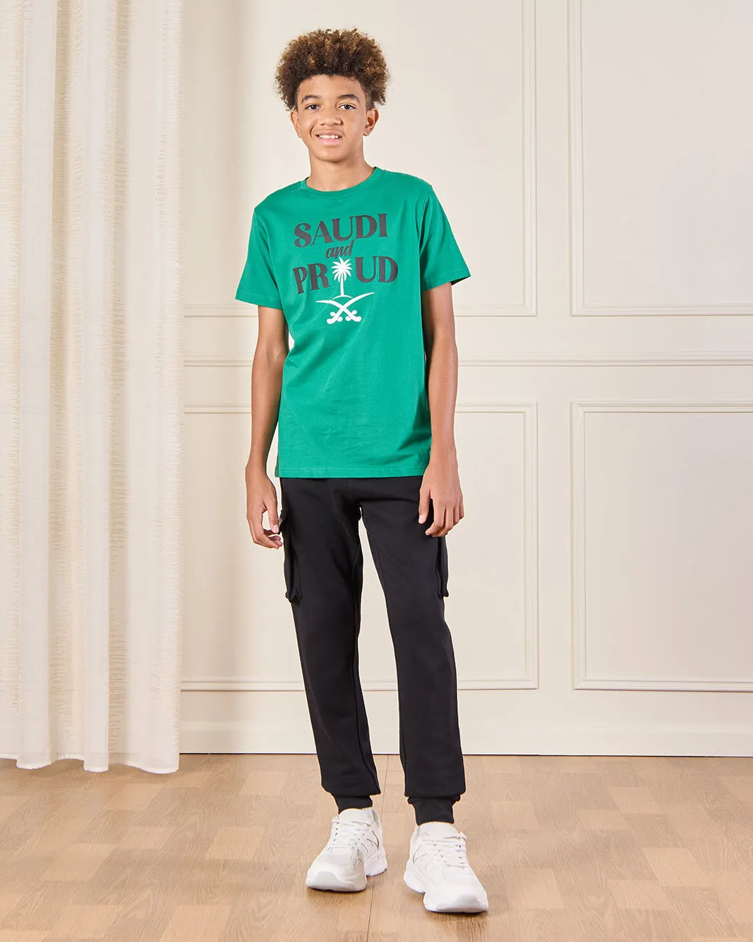Senior Boys Green KSA Printed T-Shirt sold by Redtag product image thumbnail 2