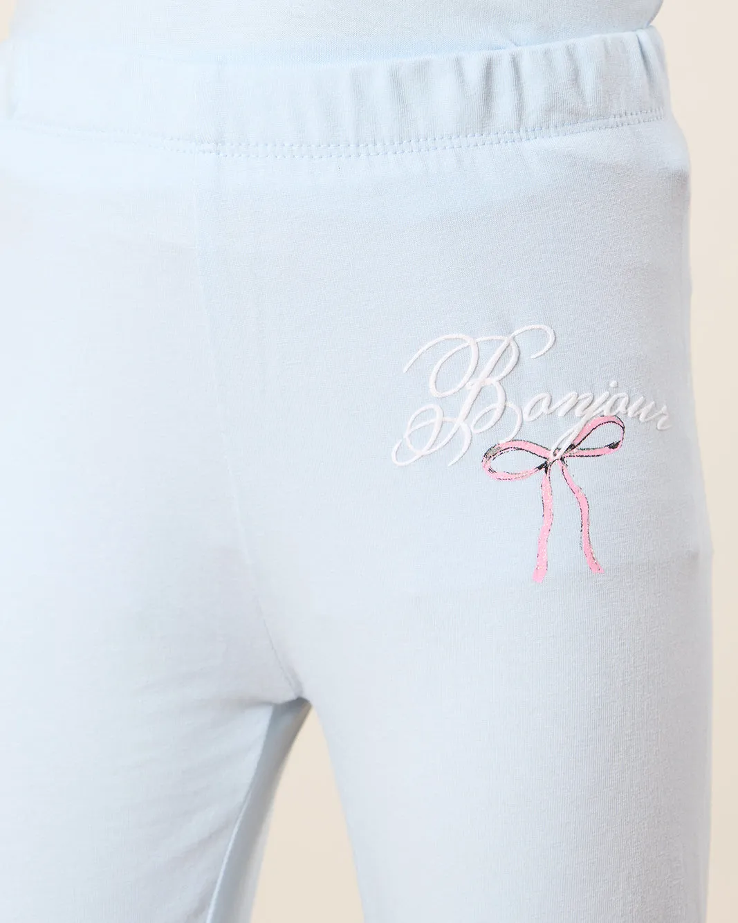 Girls Blue Printed Leggings sold by Redtag product image thumbnail 4