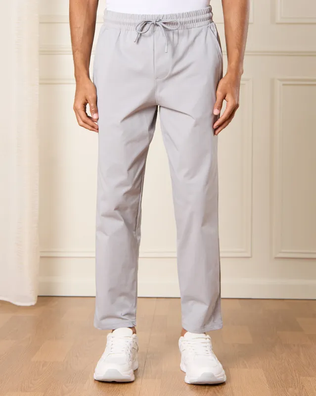 Men Grey Solid Active Track Pants sold by Redtag