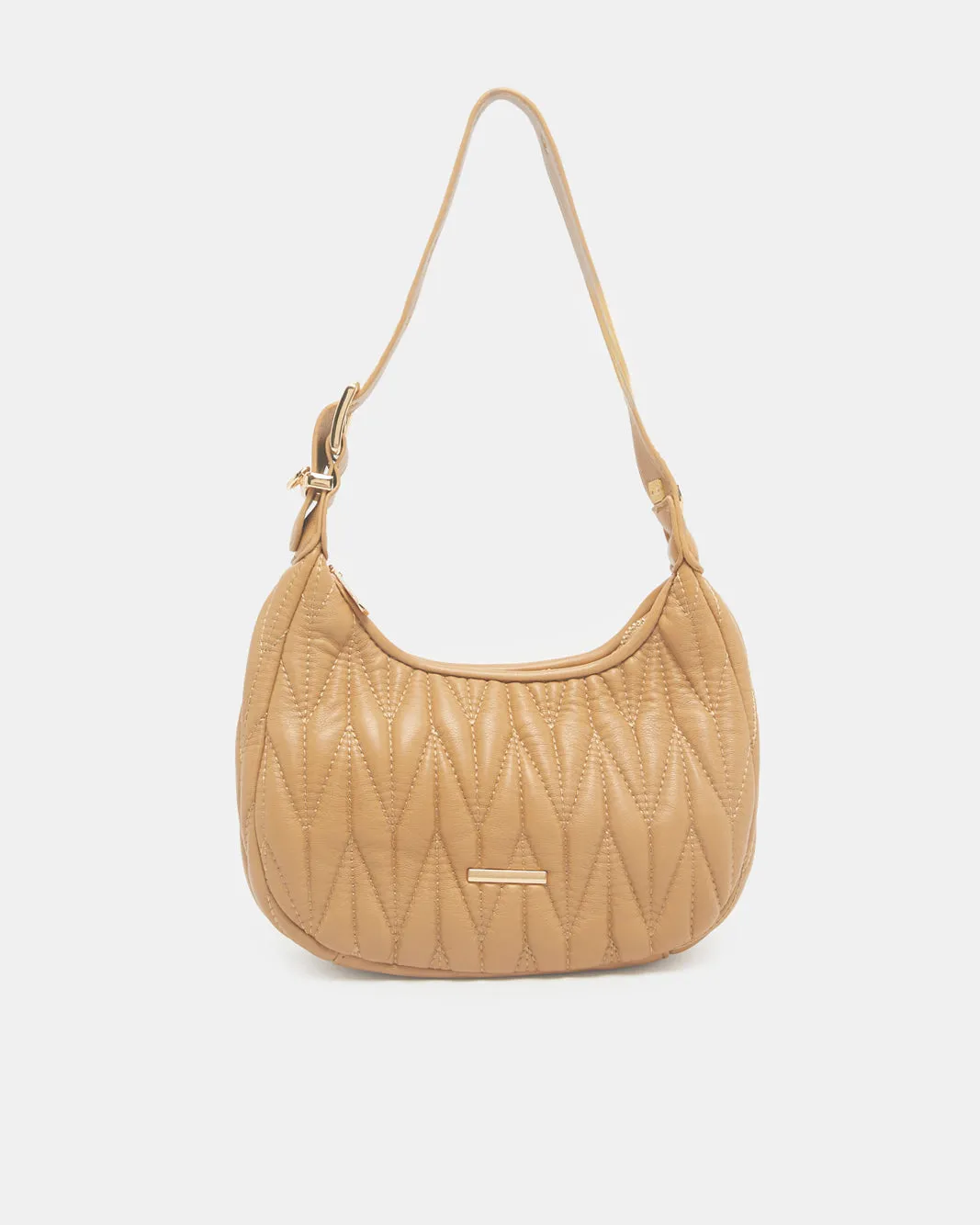 Women Beige Textured Slouch sold by Redtag