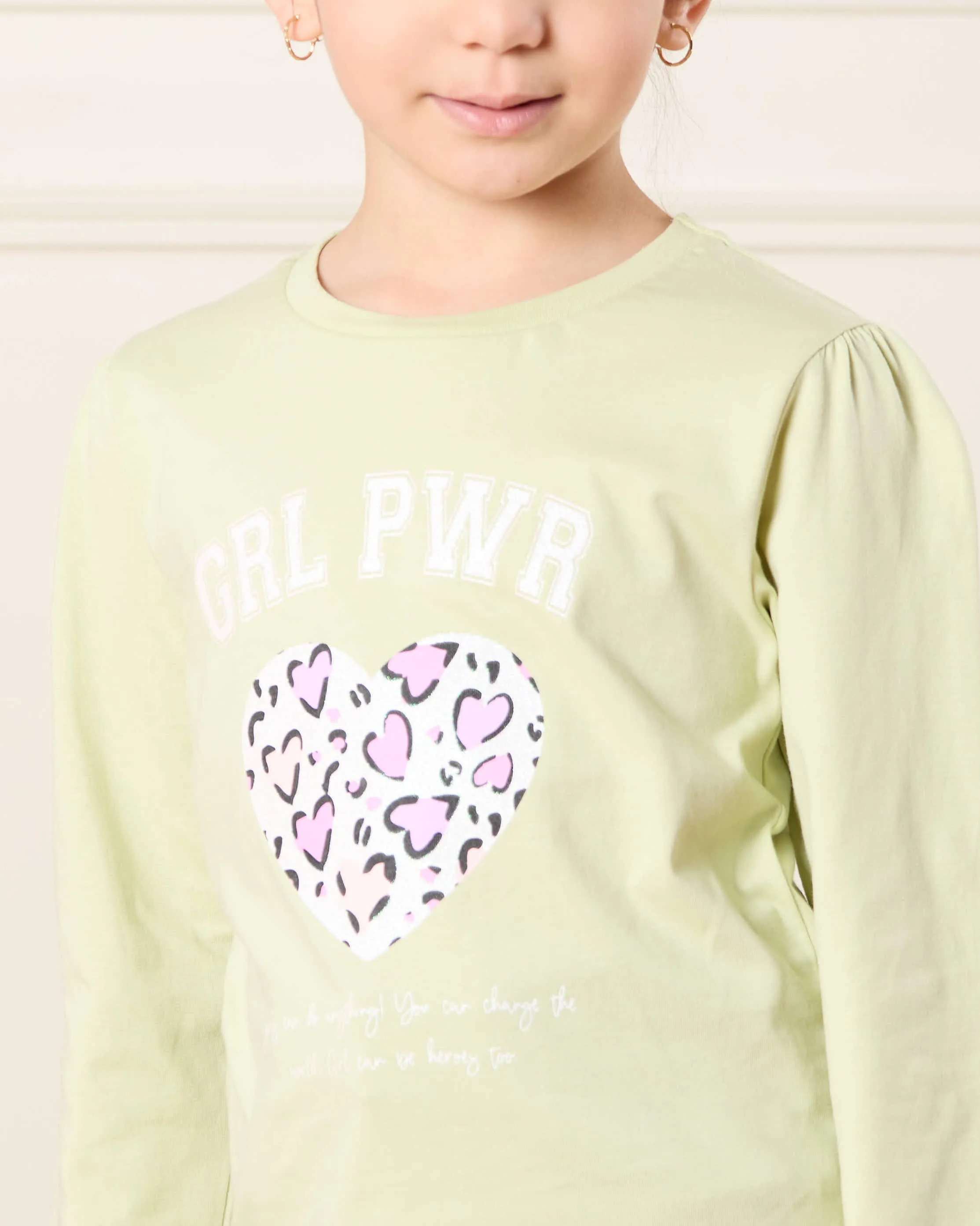 Girls Green Placement Print T Shirt sold by Redtag product image thumbnail 3