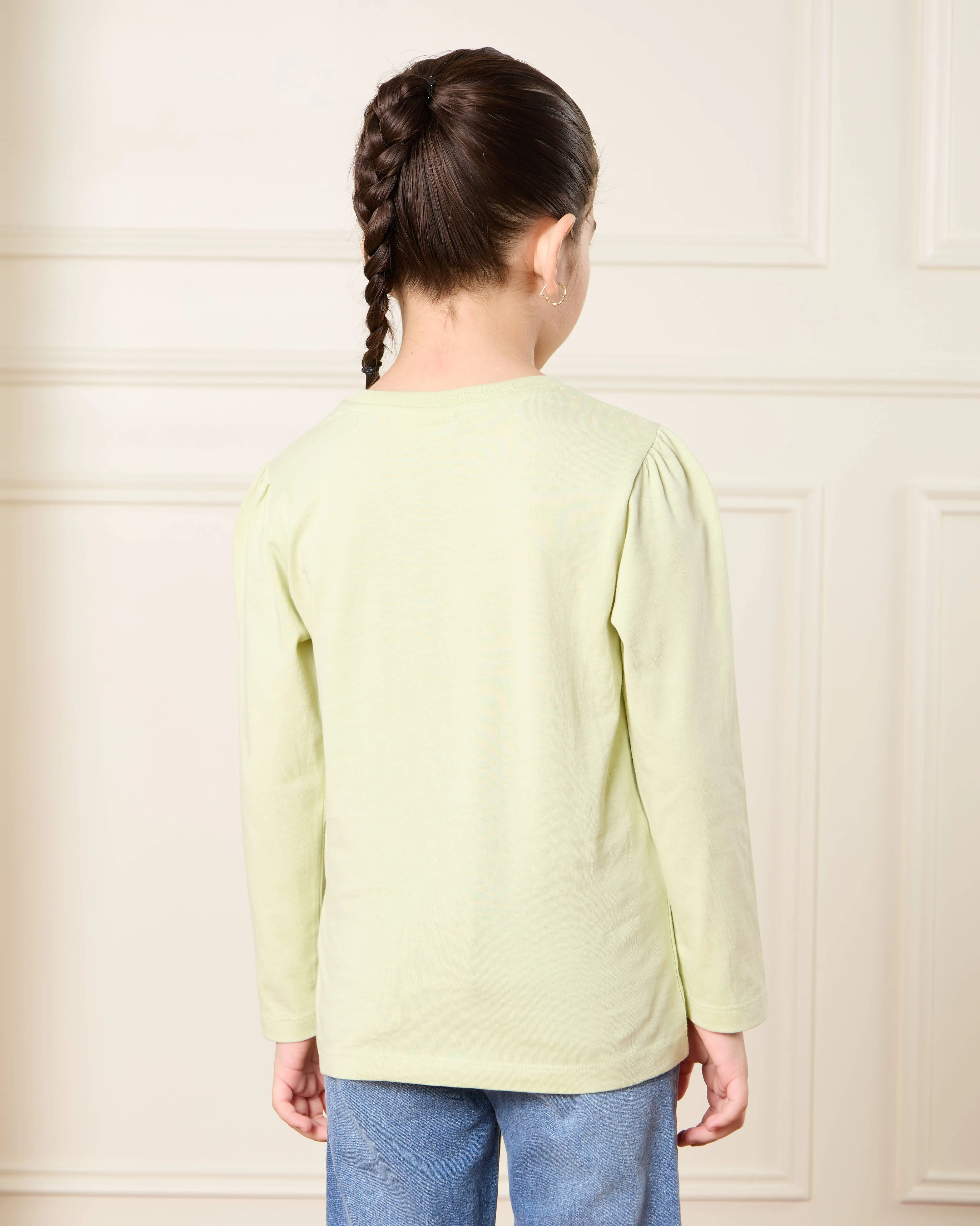 Girls Green Placement Print T Shirt sold by Redtag product image thumbnail 2