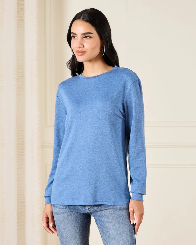 Women Teal Basic T-Shirt sold by Redtag