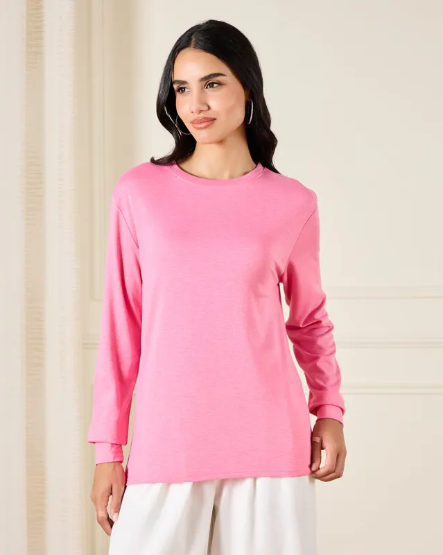 Women Pink Basic T-Shirt sold by Redtag