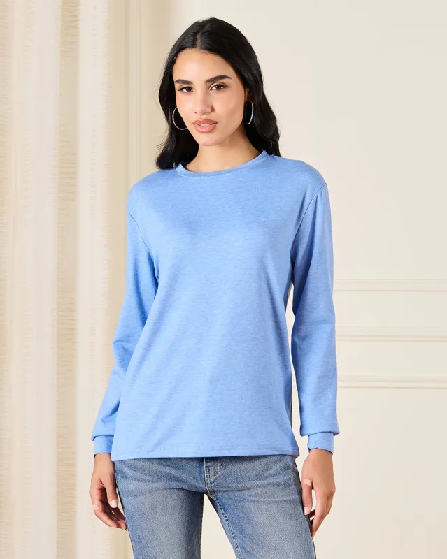 Women Blue Basic T-Shirt sold by Redtag
