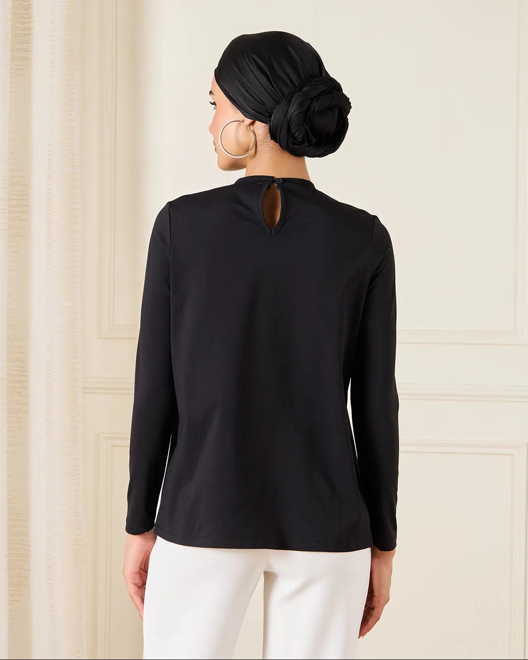 Women Black Long sleeve Pleated Detailed Blouse sold by Redtag product image thumbnail 3