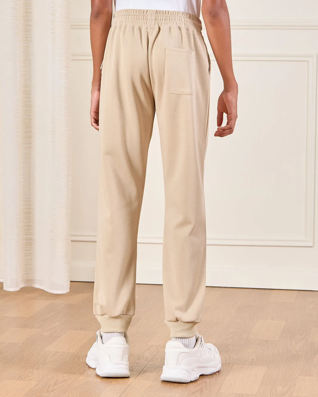 Senior Boys Beige Football Print Active Pants sold by Redtag product image thumbnail 3