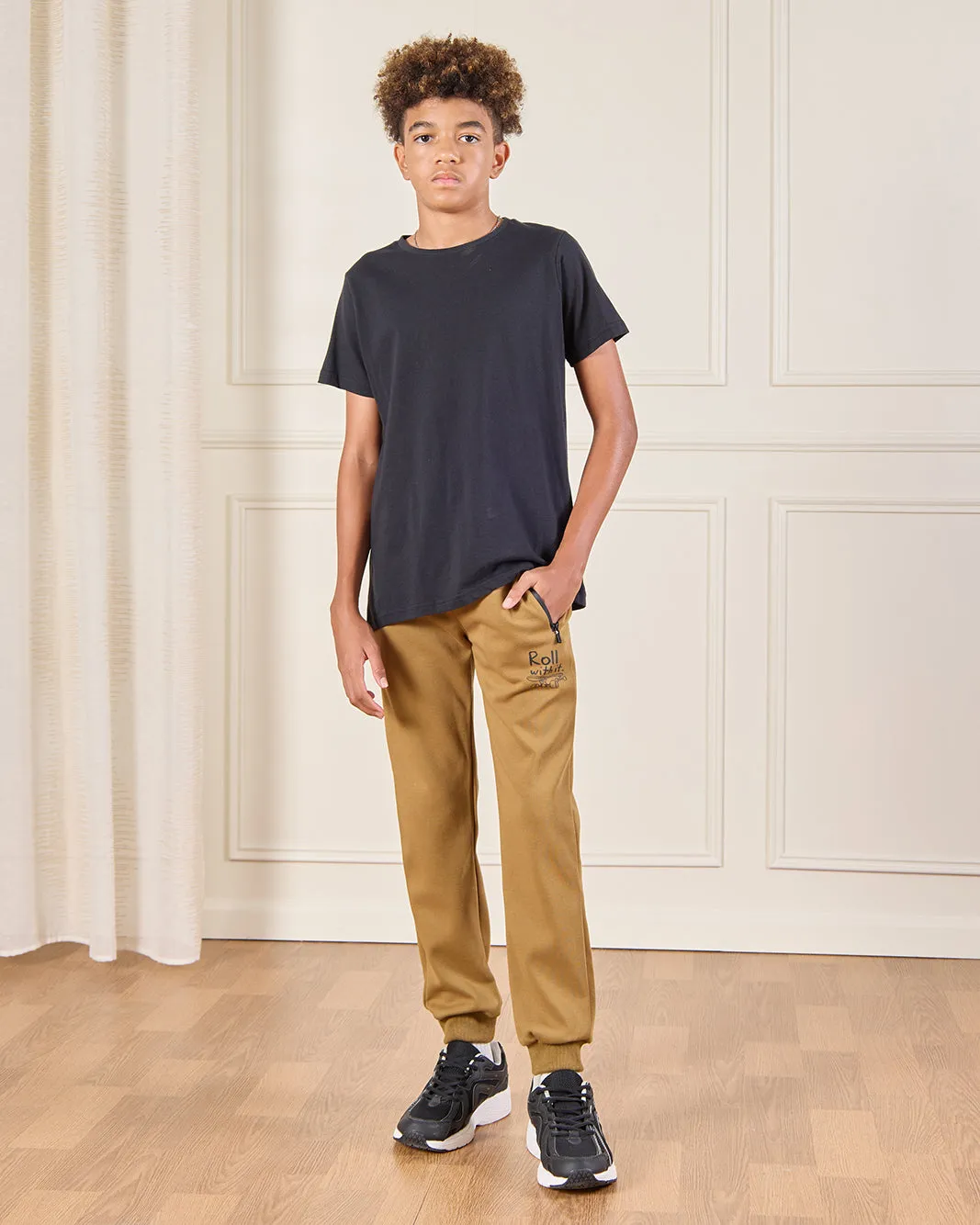 Senior Boys Brown Printed Active Pants sold by Redtag product image thumbnail 2