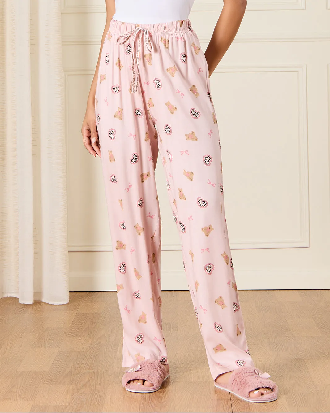 Women Pink And Brown Pyjama Bottom Set (Pack Of 2) sold by Redtag product image thumbnail 3