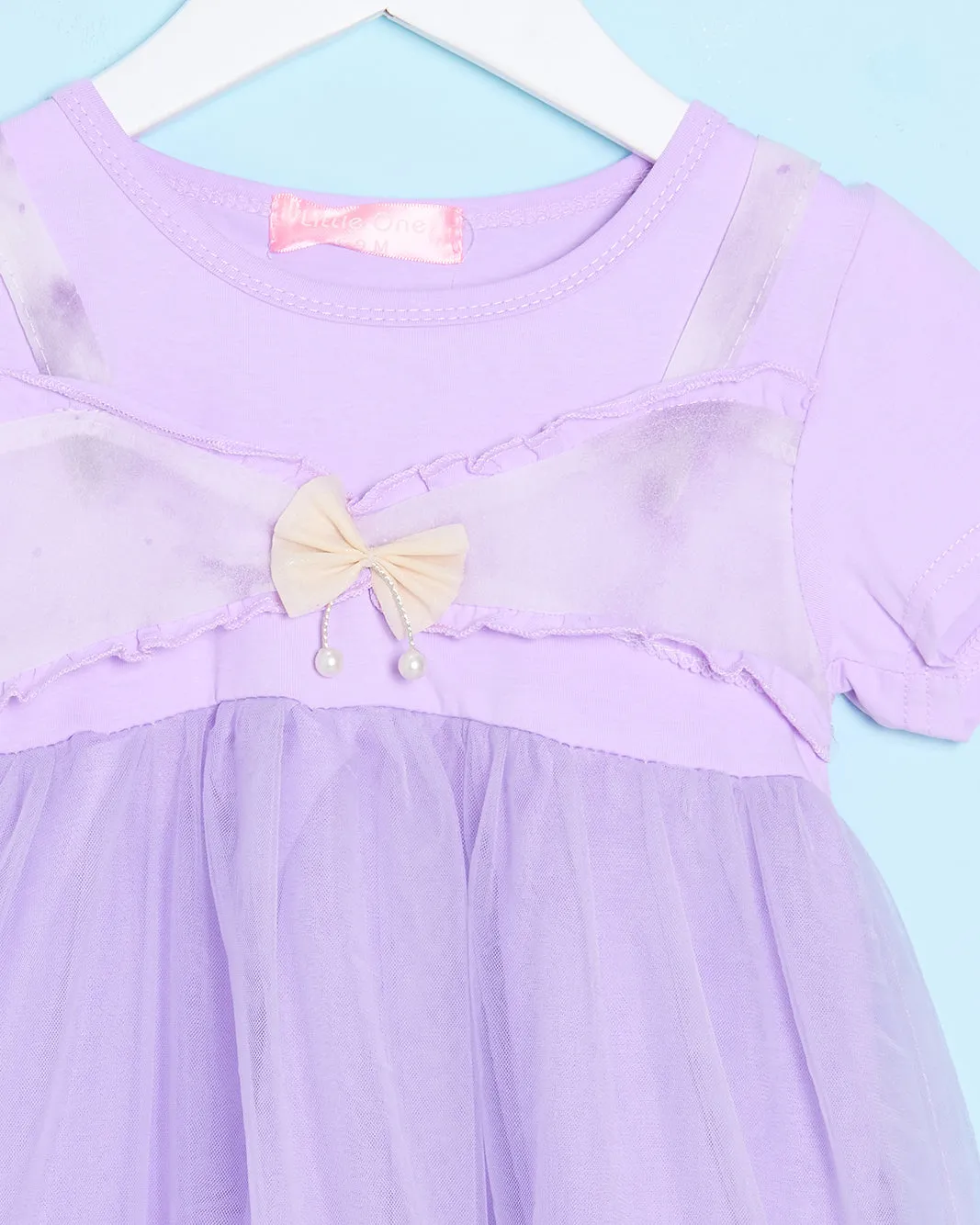 Infant Girls Purple Embellished Dress sold by Redtag product image thumbnail 2