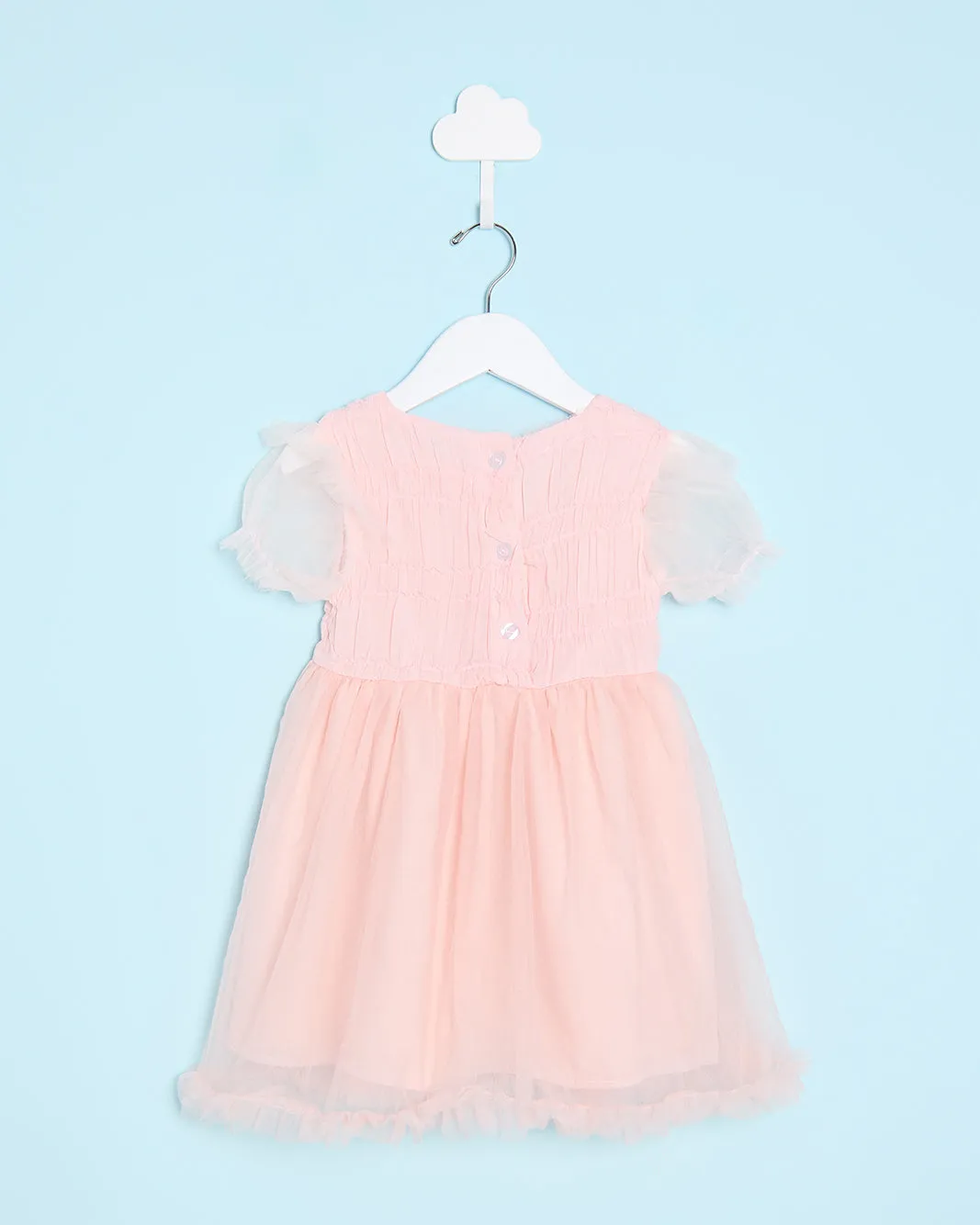 Infant Girls Pink Embellished Dress sold by Redtag product image thumbnail 4