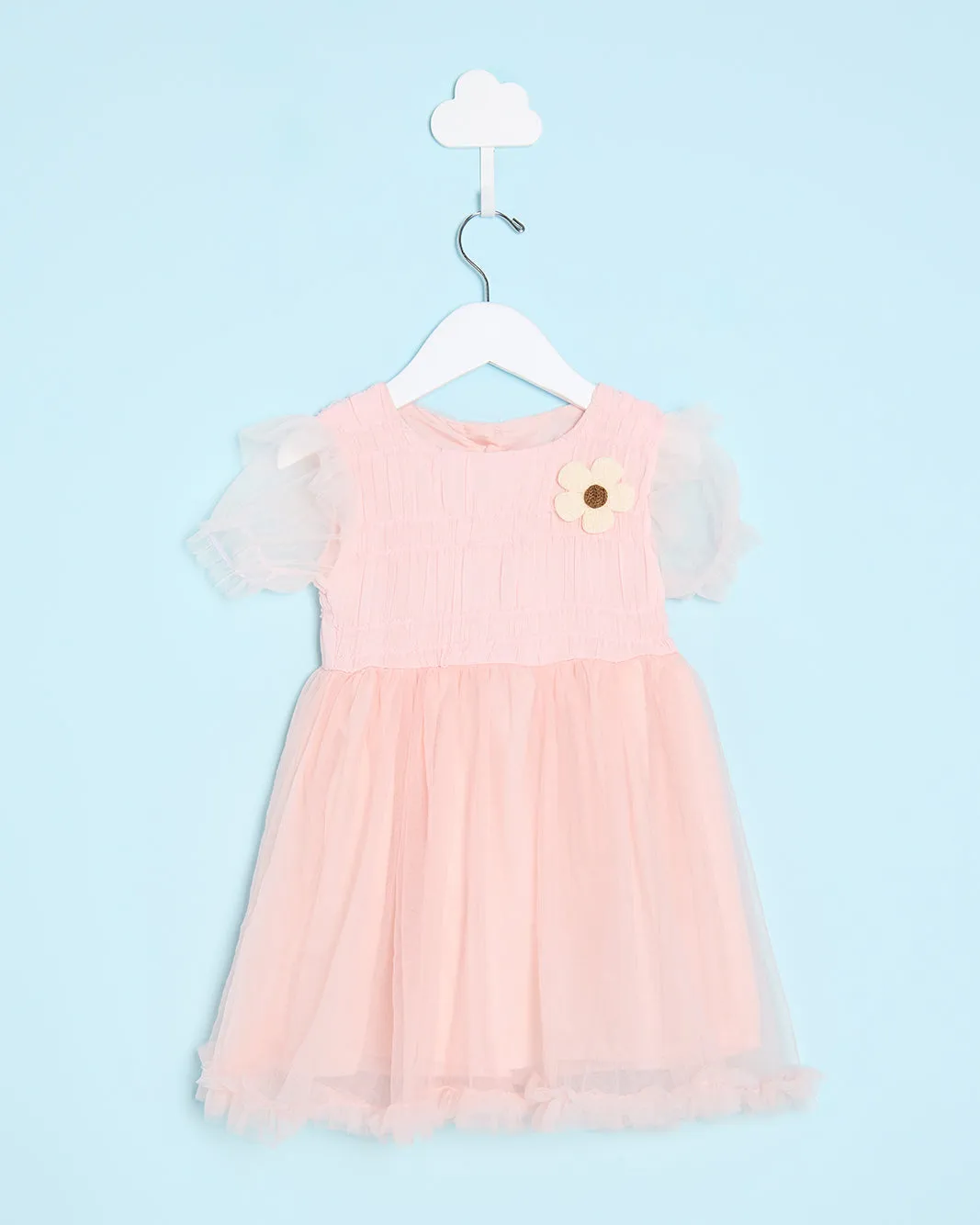 Infant Girls Pink Embellished Dress sold by Redtag