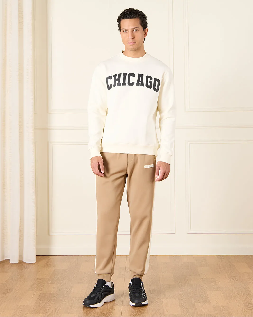 Men Ivory Graphic Crew Neck Sweatshirt sold by Redtag product image thumbnail 2