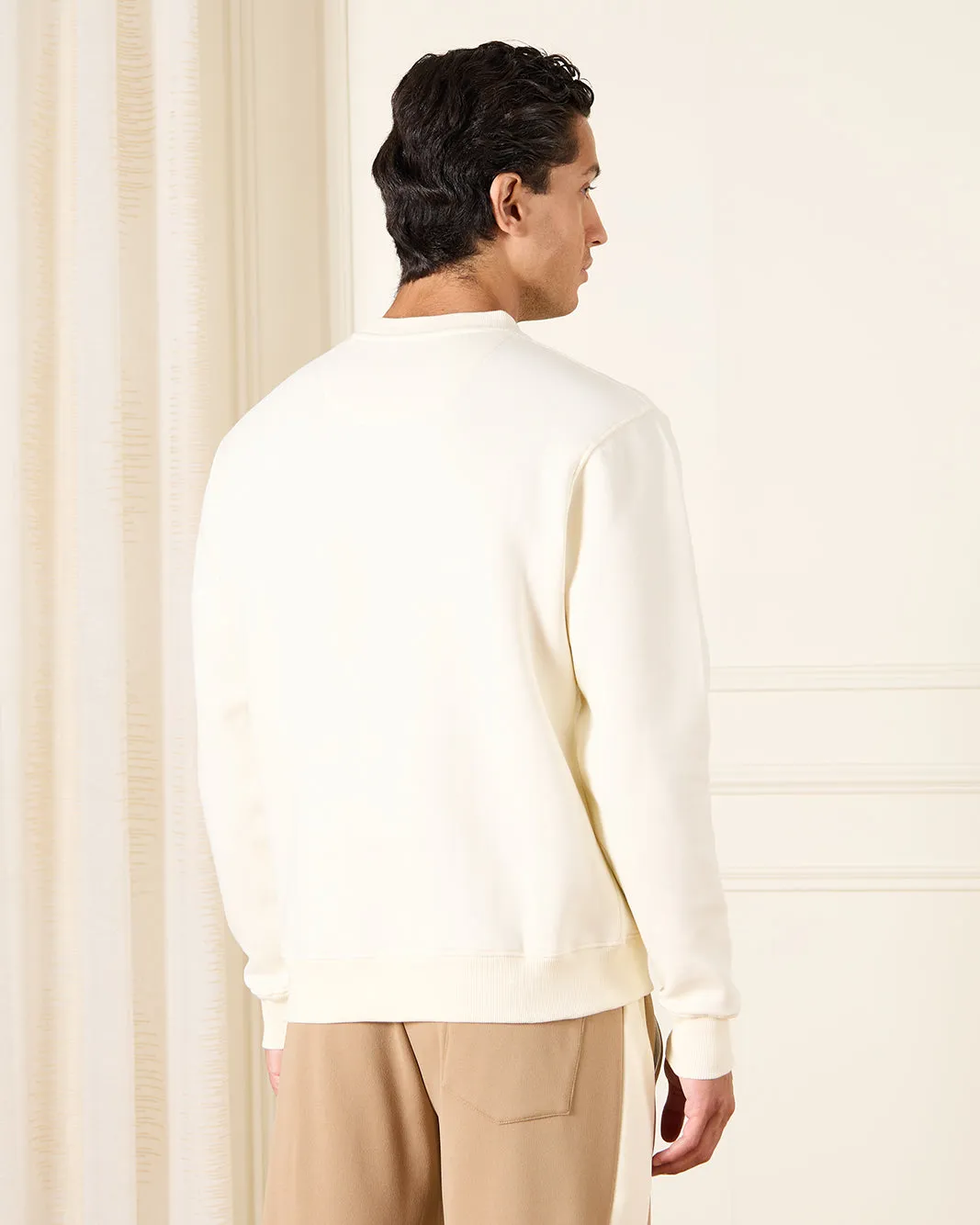 Men Ivory Graphic Crew Neck Sweatshirt sold by Redtag product image thumbnail 3