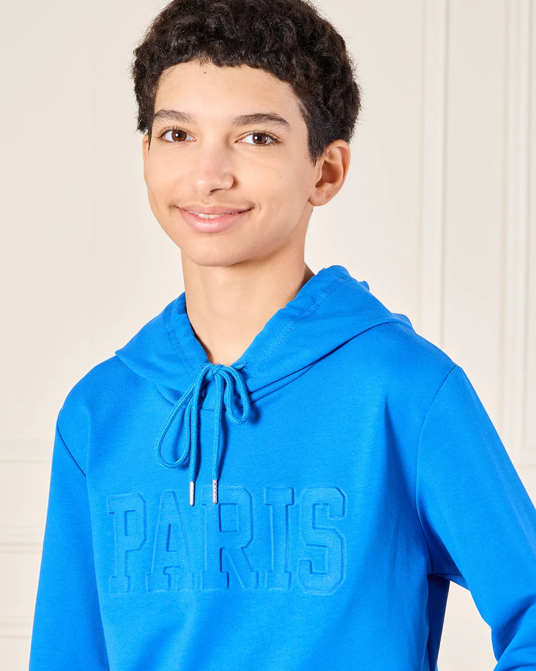 Senior Boys Blue Hooded Sweatshirt sold by Redtag product image thumbnail 4