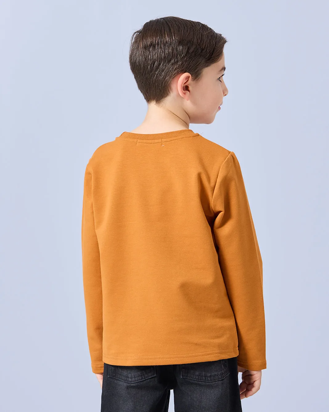 Boys Mustard Cut And Sew T-Shirt sold by Redtag product image thumbnail 3