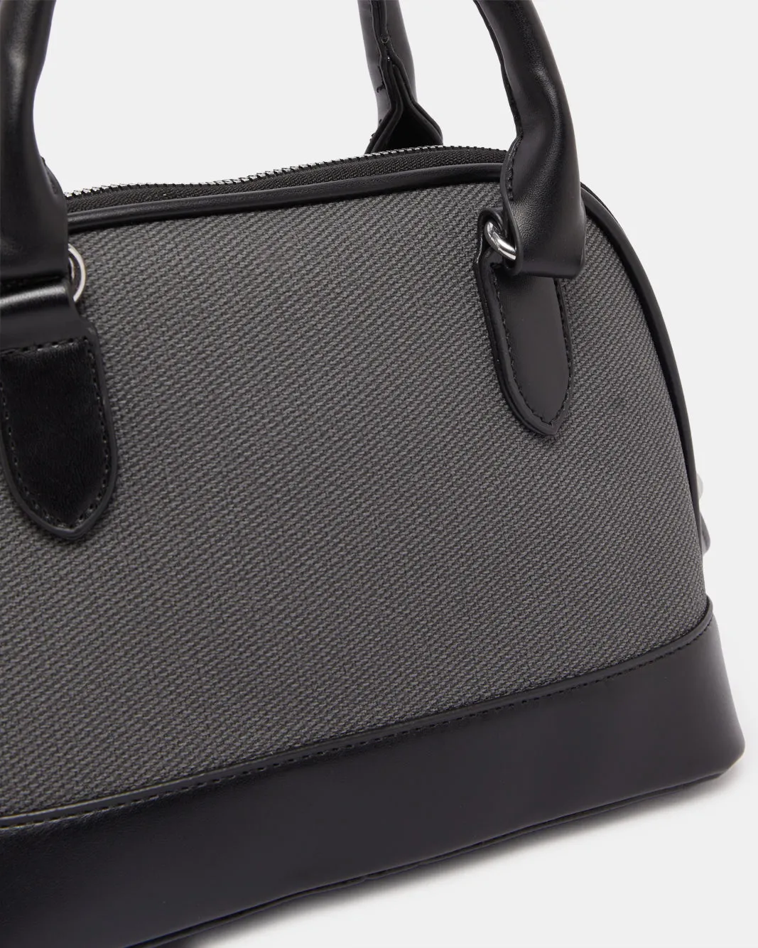 Women Black Textured Day Bag sold by Redtag product image thumbnail 3