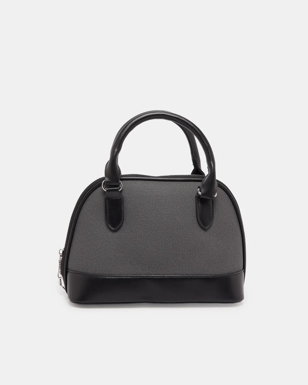 Women Black Textured Day Bag sold by Redtag