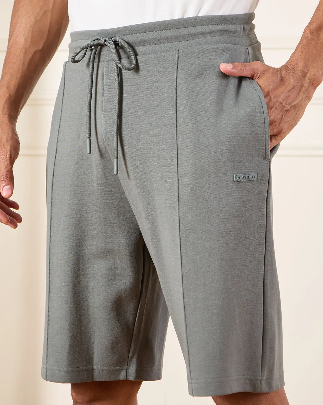 Men Green Lounge Shorts sold by Redtag product image thumbnail 4