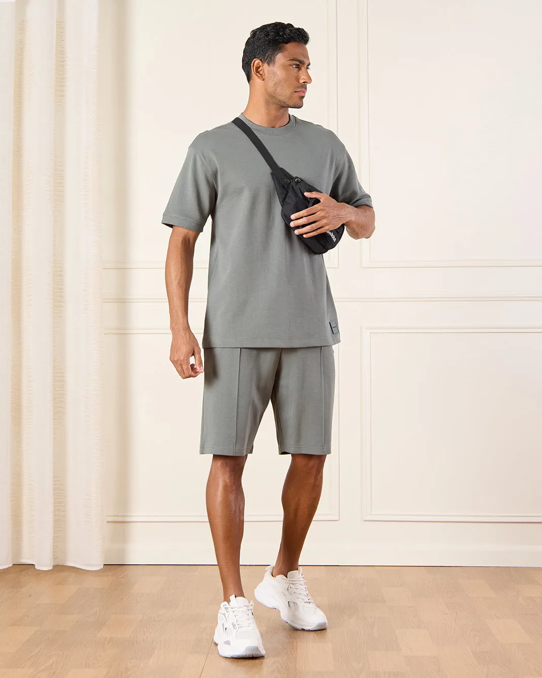 Men Green Lounge Shorts sold by Redtag product image thumbnail 2