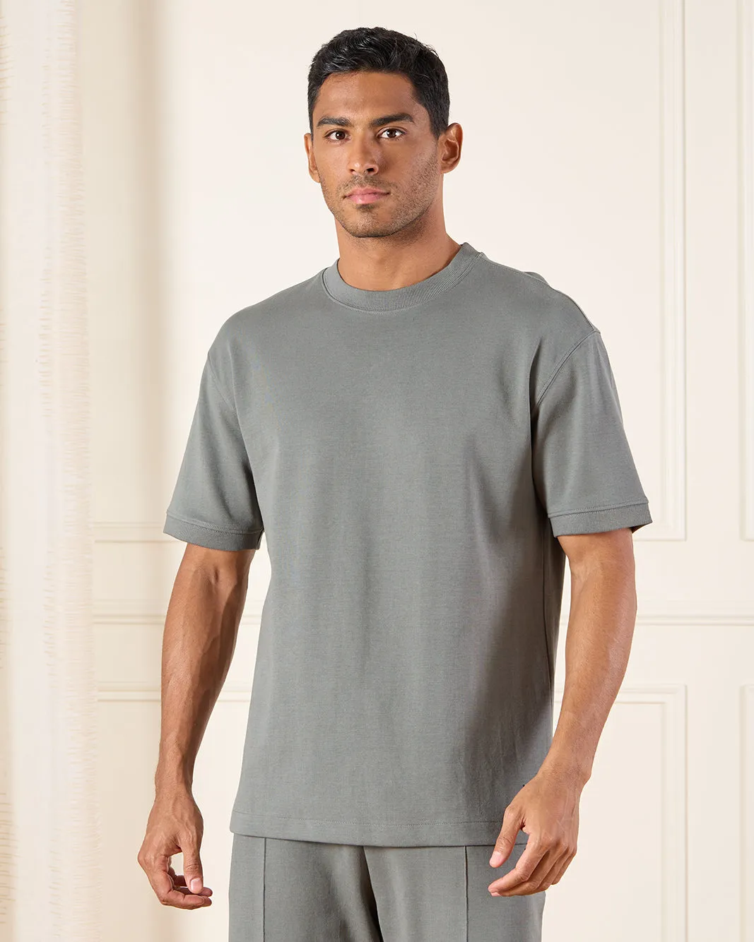 Men Green Lounge T-Shirt sold by Redtag