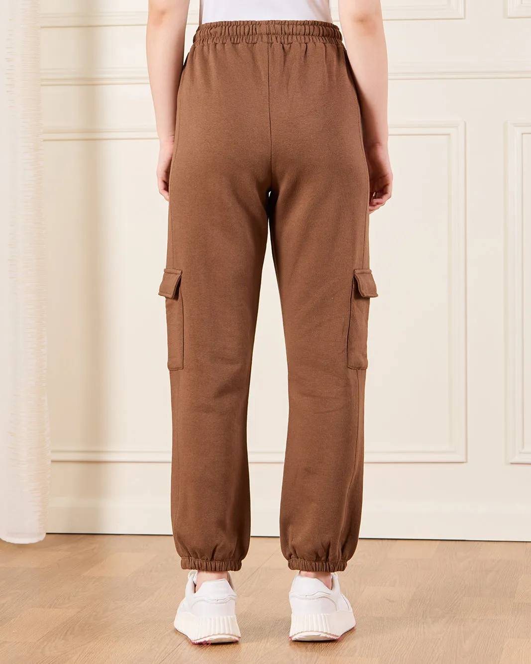 Senior Girls Brown Cargo Pocket Pants sold by Redtag product image thumbnail 3